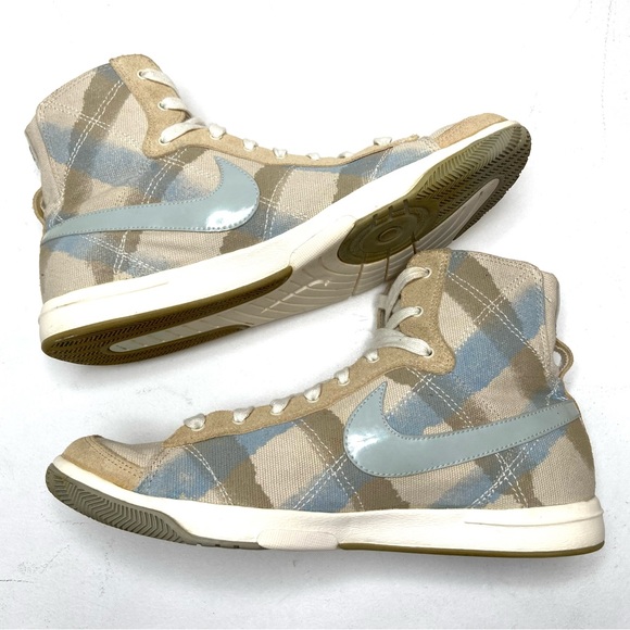 NIKE 2008-2009 Vintage Blue & Tan Blazer Mid Sneaker - Picture 11 of 12